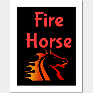 Fire Horse Posters and Art